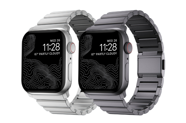 Correa metálica aluminio Nomad Aluminium Band Apple Watch 45/49 mm plata